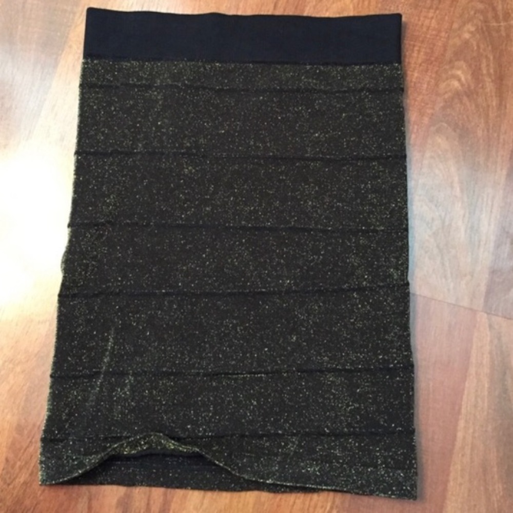 Black & Gold G by Guess Mini Skirt